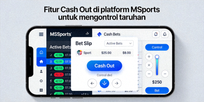 Fitur Cash Out di platform MSports untuk mengontrol taruhan